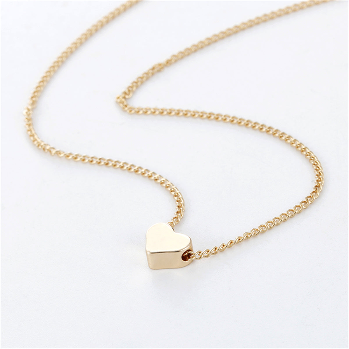 Gold Color Double-sided Love Pendant