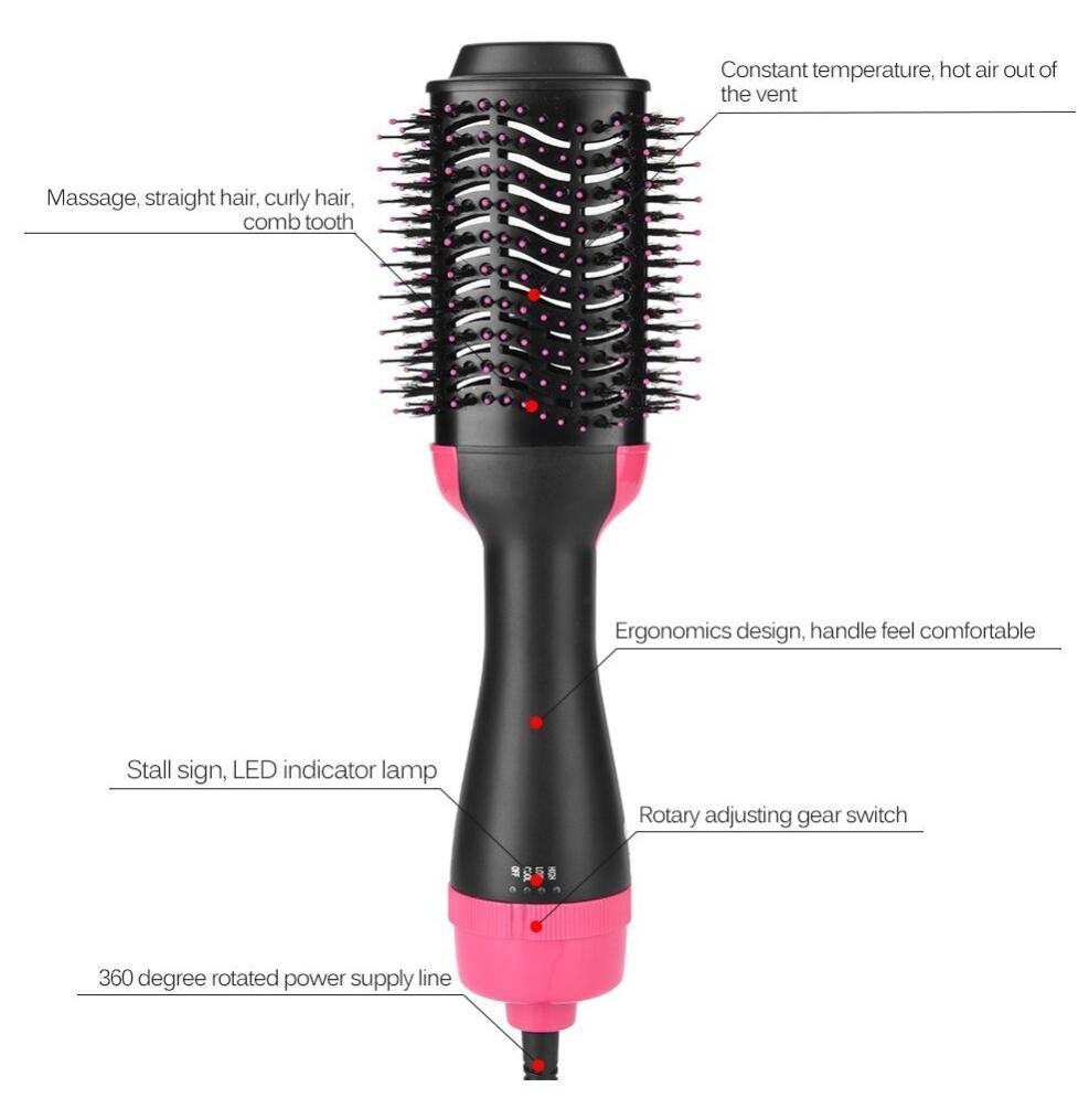 One-Step Electric Hair Dryer and Straightener