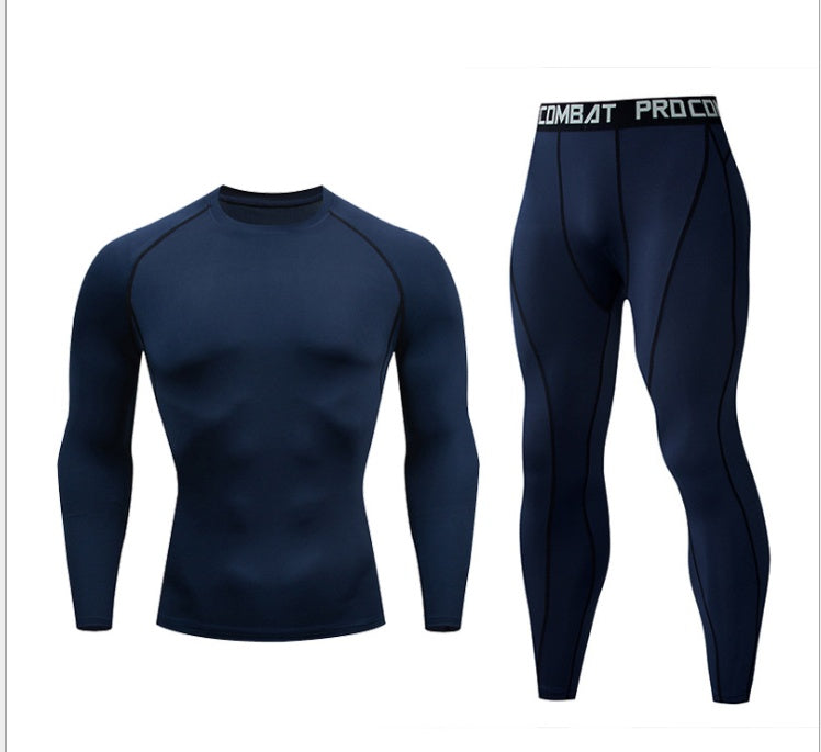 Men's Gym Tights with Long-Sleeve Trousers