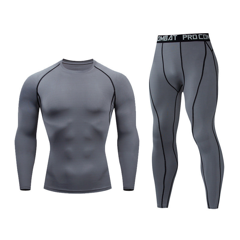 Men's Gym Tights with Long-Sleeve Trousers