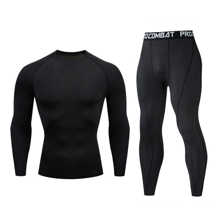 Men's Gym Tights with Long-Sleeve Trousers