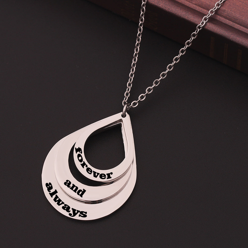 Personalized Family Necklaces Customized Engraved