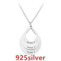 Personalized Family Necklaces Customized Engraved