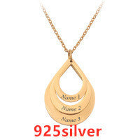 Personalized Family Necklaces Customized Engraved