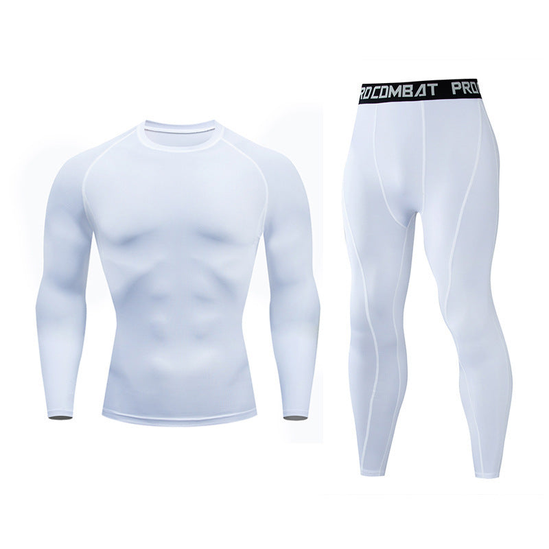 Men's Gym Tights with Long-Sleeve Trousers