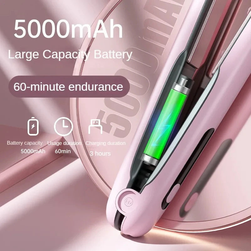 Wireless Hair Straightener Flat Iron