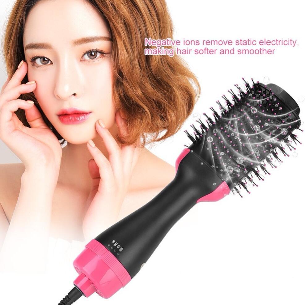 One-Step Electric Hair Dryer and Straightener