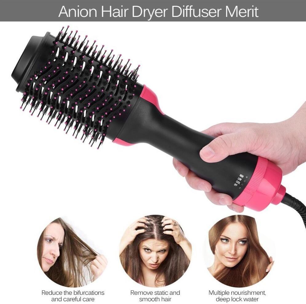 One-Step Electric Hair Dryer and Straightener