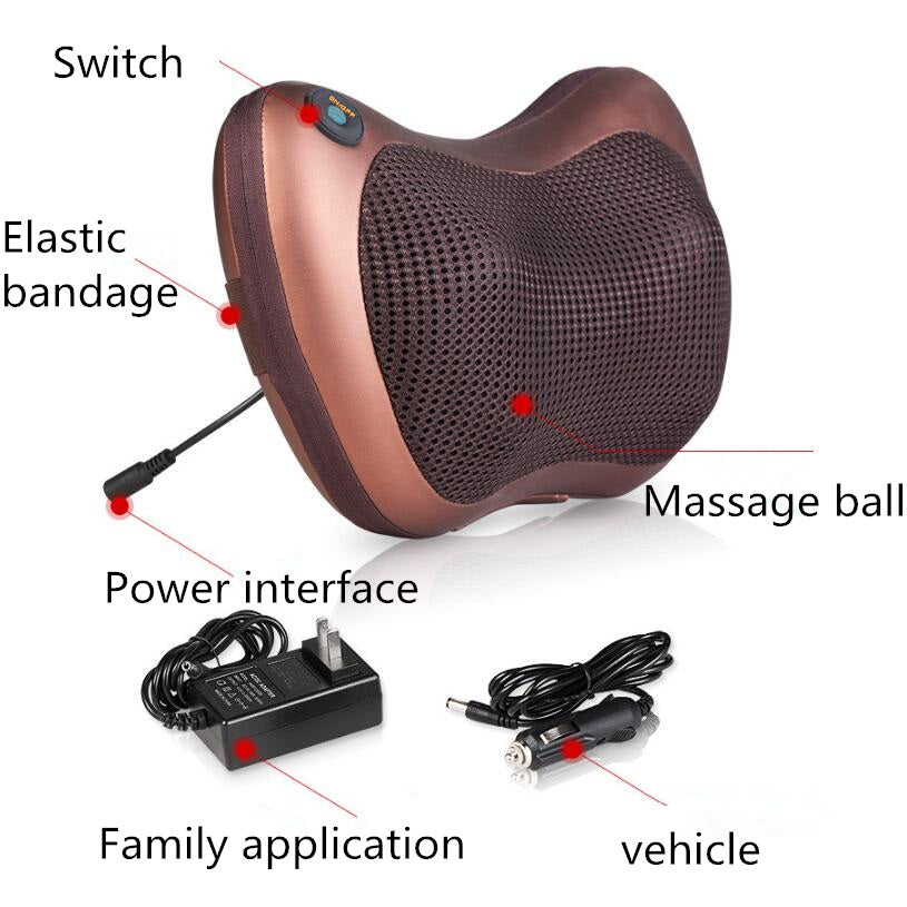 Electric Infrared Heating and Kneading Neck Massage Pillow