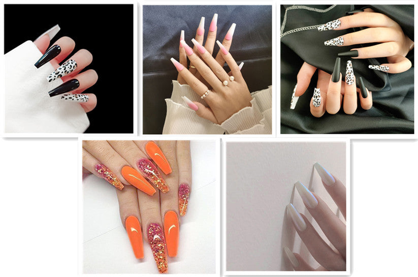 Long Pointed Ballet Nails