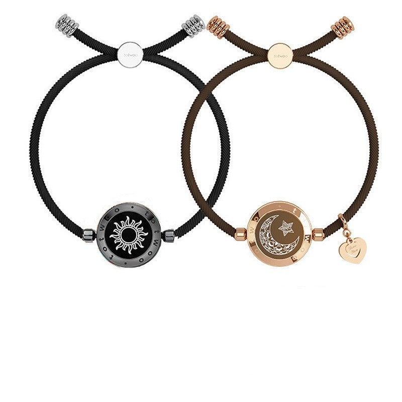 Sun-Moon Smart Sensing Couples Bracelet