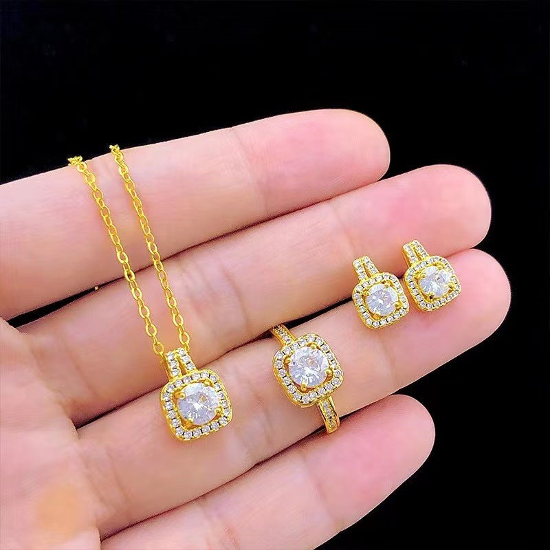 Zircon Gem Necklace For Women