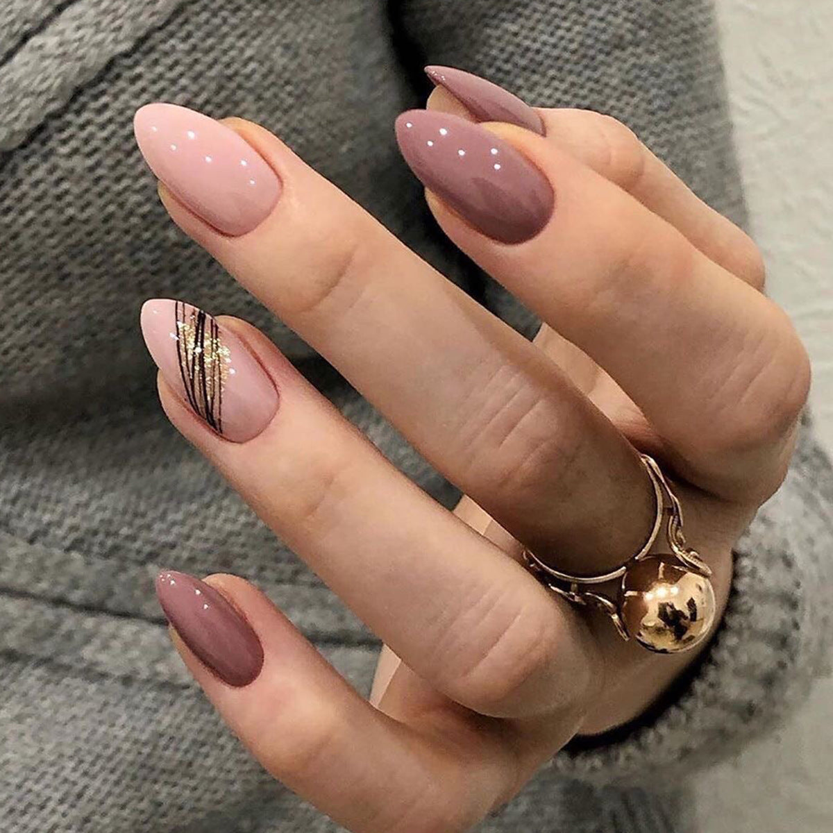 Mid-Length Press On False Nails