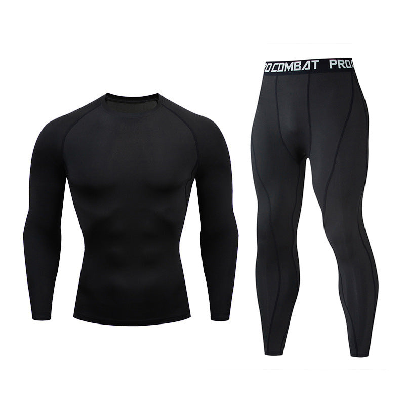 Men's Gym Tights with Long-Sleeve Trousers