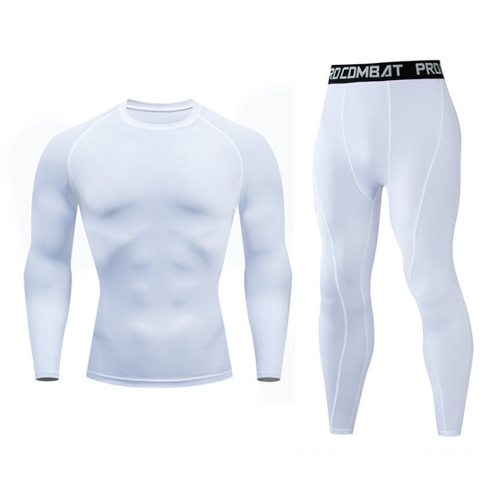 Men's Gym Tights with Long-Sleeve Trousers