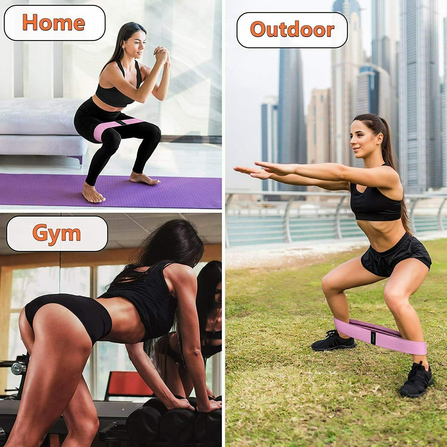 Workout Resistance Bands for Legs & Butt