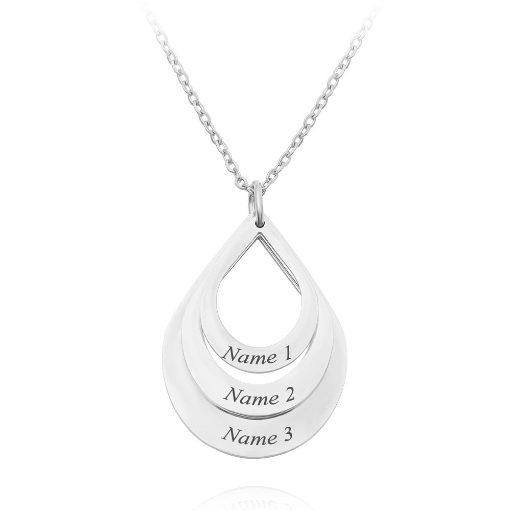 Personalized Family Necklaces Customized Engraved