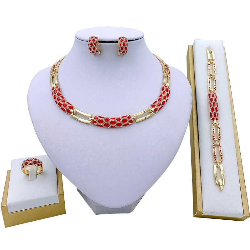 New Diamond Earing Necklace Set