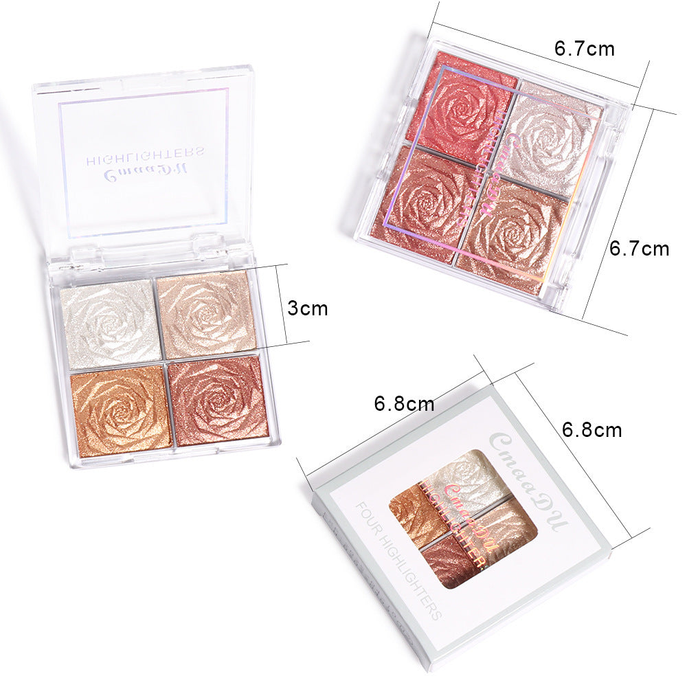 Four Color Highlighter Blush