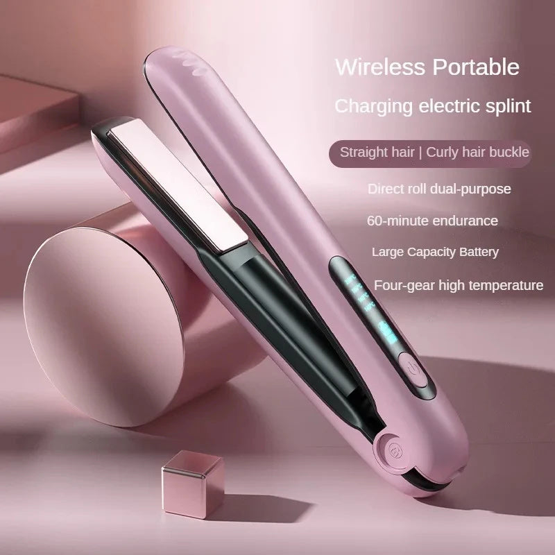 Wireless Hair Straightener Flat Iron