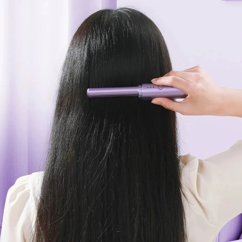 Wireless Hair Straightener and Curler Comb