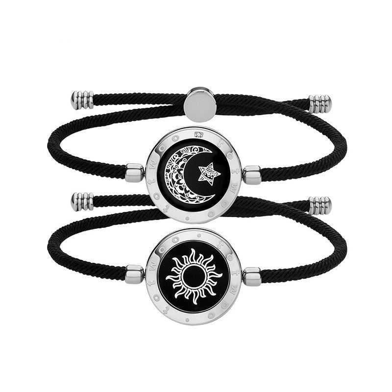 Sun-Moon Smart Sensing Couples Bracelet