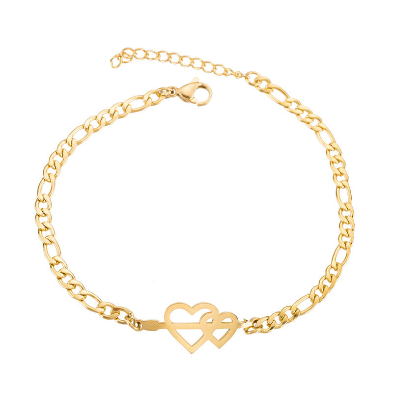 Gold Charm Bracelet for Women