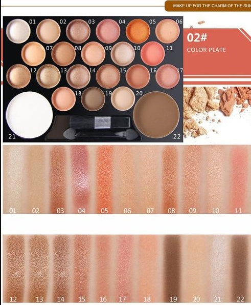 Novo 22 Colors Eyeshadow & Glitter Palette