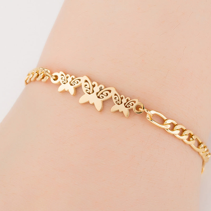 Gold Charm Bracelet for Women