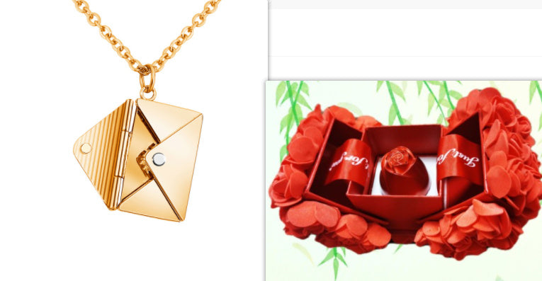 Envelope Lovers Necklace