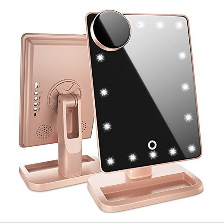 LED Touch Screen Makeup Mirror with Lights