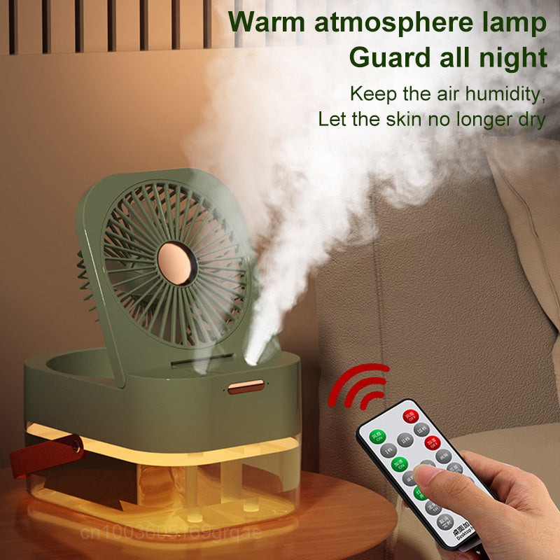 Air Cooling Fan with Mist and Light