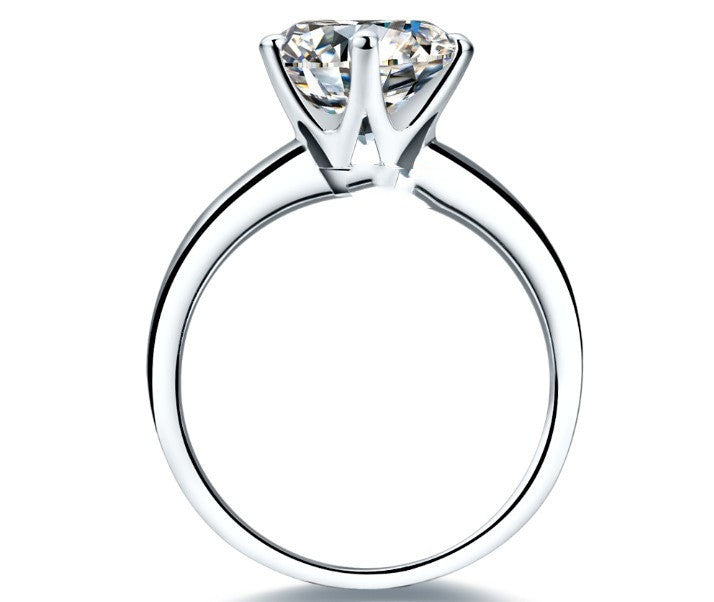 Silver Gold-plated Moissanite Set 1.5 Carats