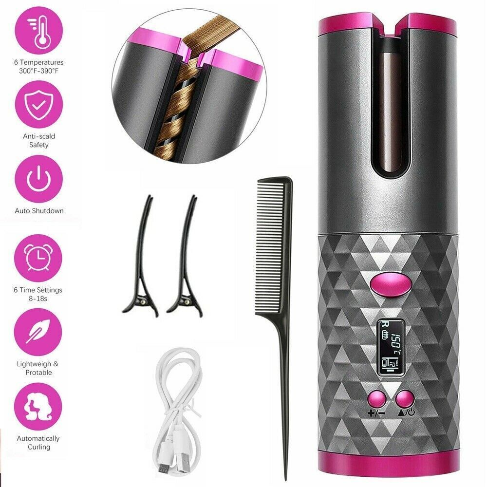 Automatic Rotating Cordless Hair Curler