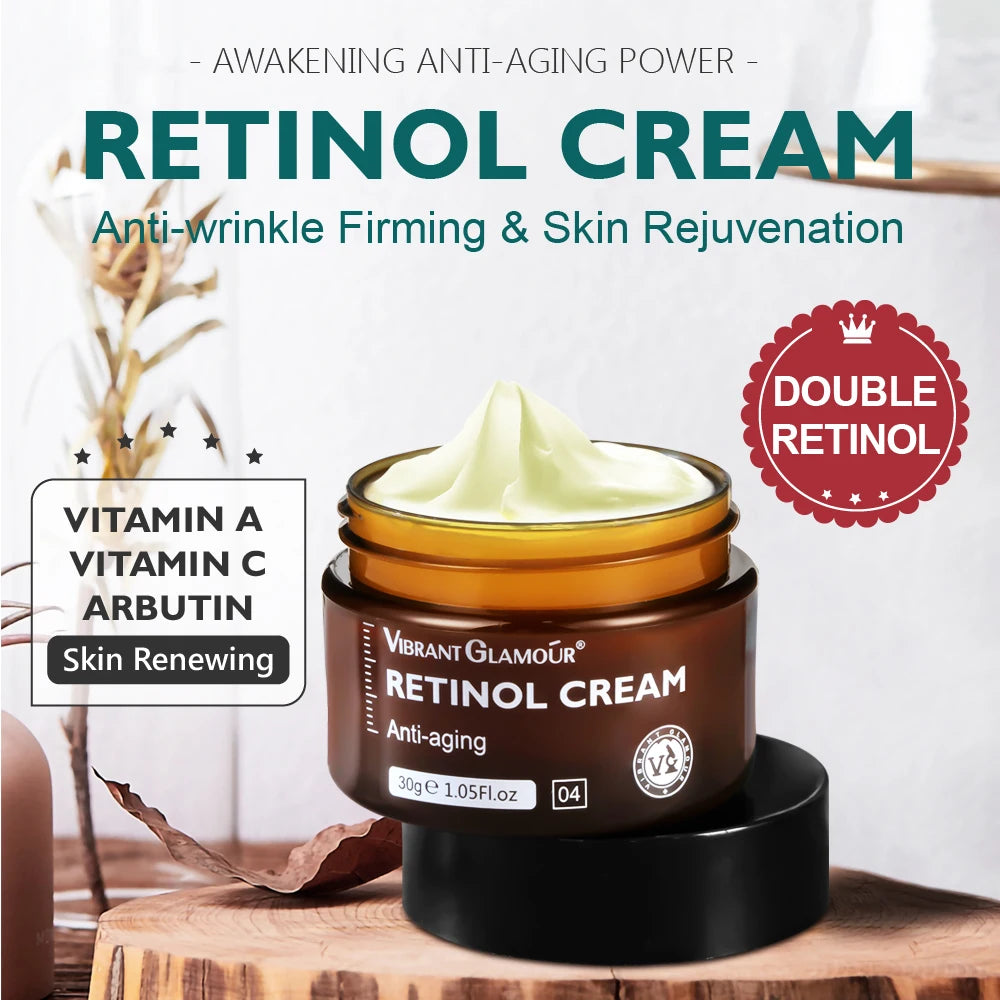 Retinol Face Cream and Serum Face Serum 2 PCS/Set