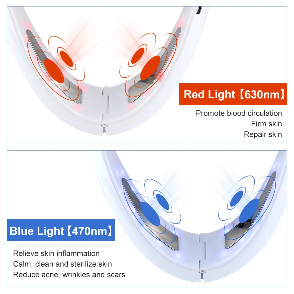 EMS Facial Massager with LED Photon Therapy