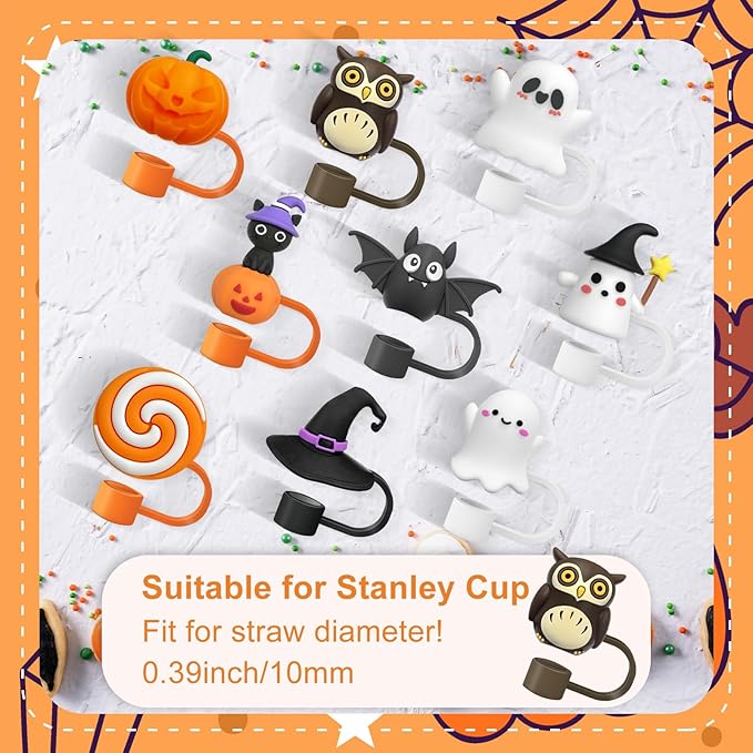 Halloween Straw Toppers