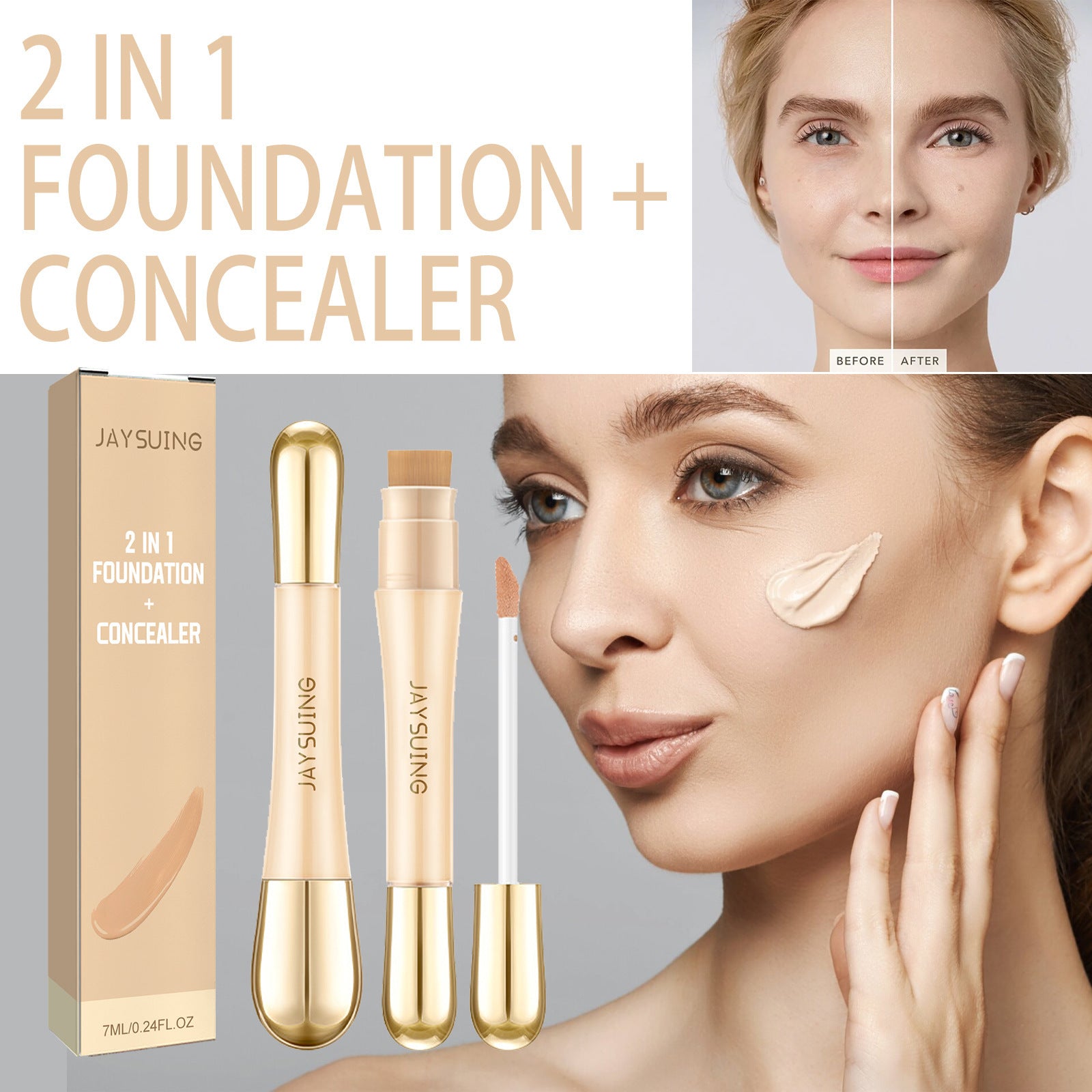 2 in 1 Foundation Concealer