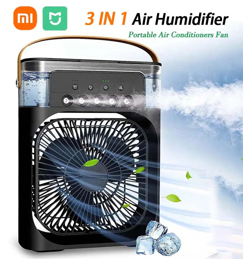 3 In 1 Air Humidifier Portable Fan Air Conditioner