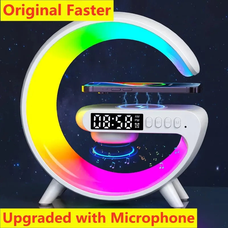 Mini Wireless Charging Night Light and Alarm Clock