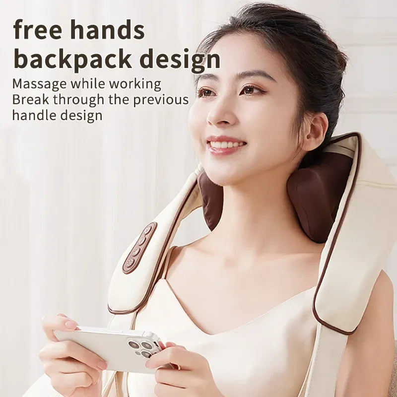 Wireless Electric Shiatsu Neck and Back Massager