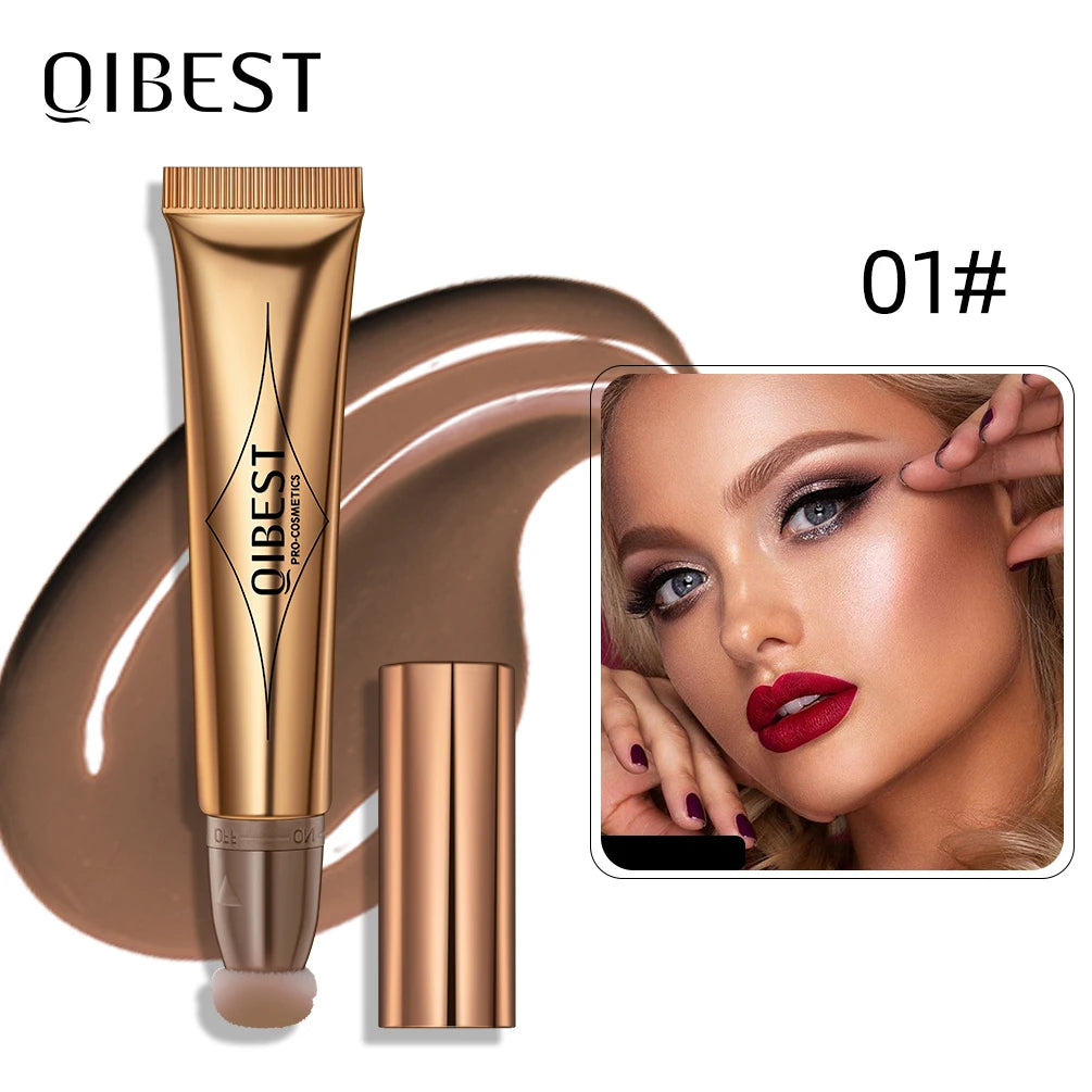 QIBEST Liquid Bronzer With Cushion Applicator