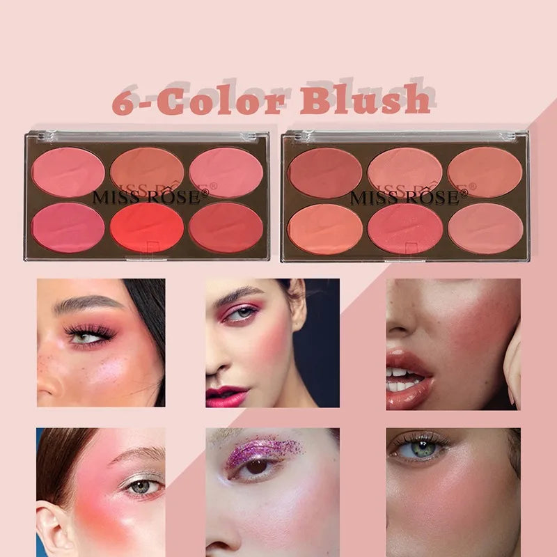 Six Color Powder Blusher