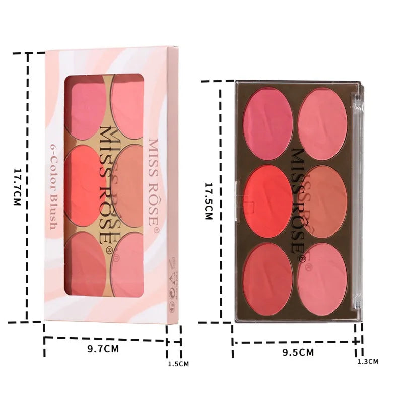 Six Color Powder Blusher