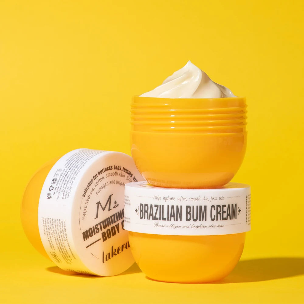 80Ml Brazilian Bum Body Cream Tightening Moisturising Miracle Cream Hydrating Softening Smoothening Body Cream Home and Travel