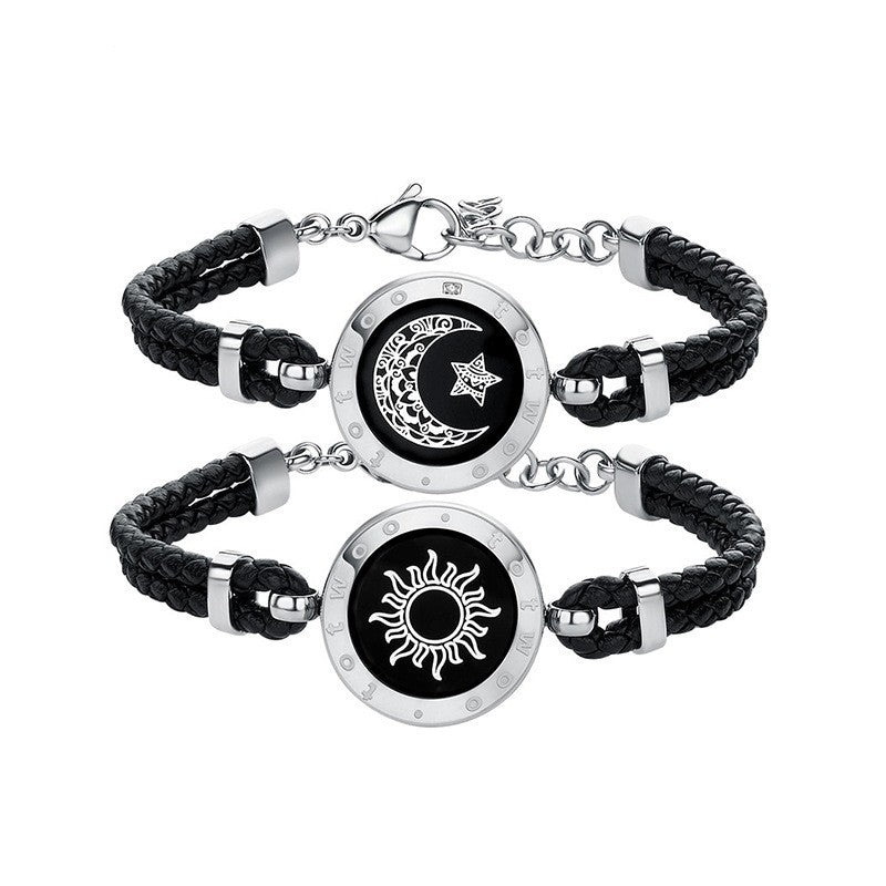 Sun-Moon Smart Sensing Couples Bracelet