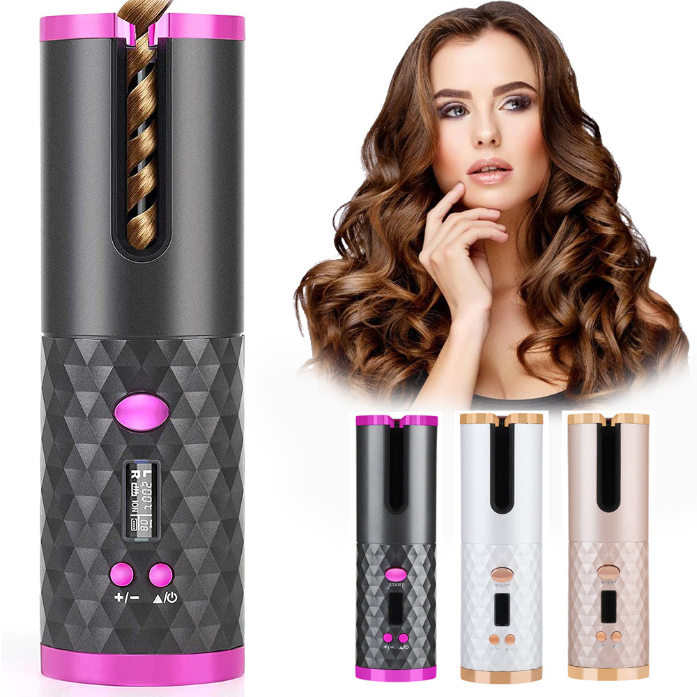 Rechargeable LCD Automatic Hair Curler