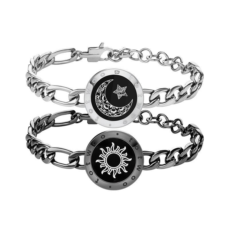 Sun-Moon Smart Sensing Couples Bracelet