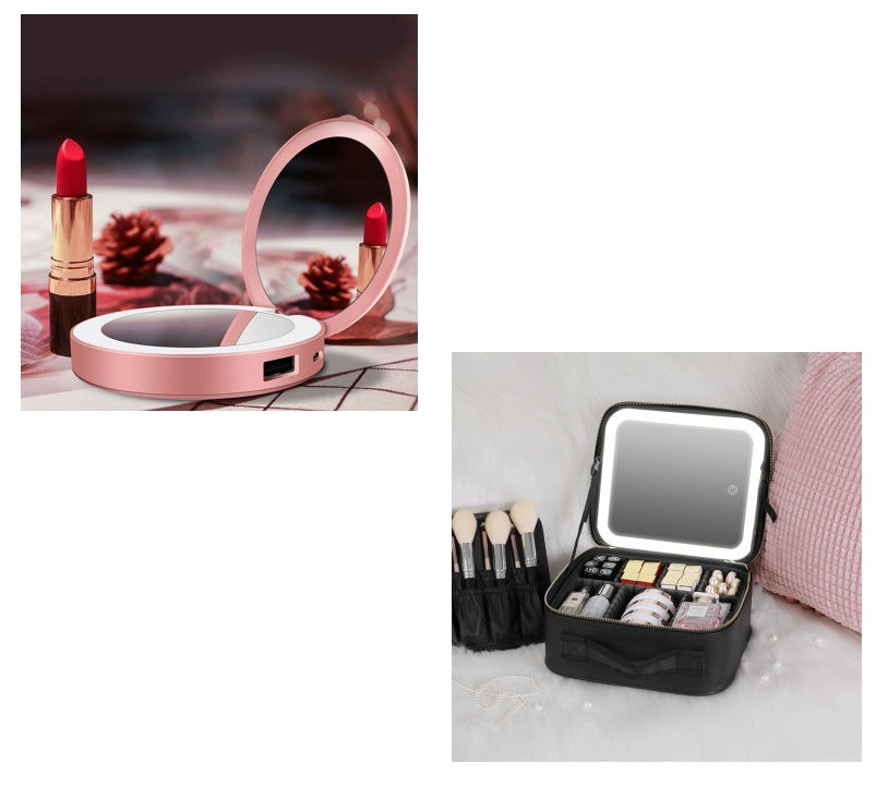 Portable Makeup Mirror with Light