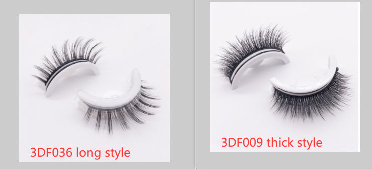 Reusable 3D Mink Lashes with Self Adhesive